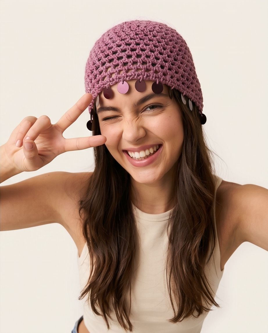 PURPLE GLITZ KNIT