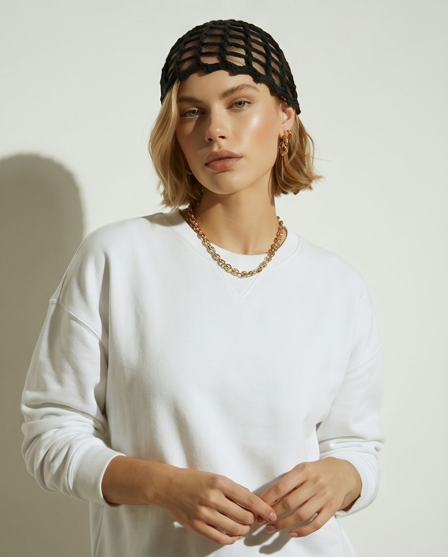 BLACK PURE KNIT